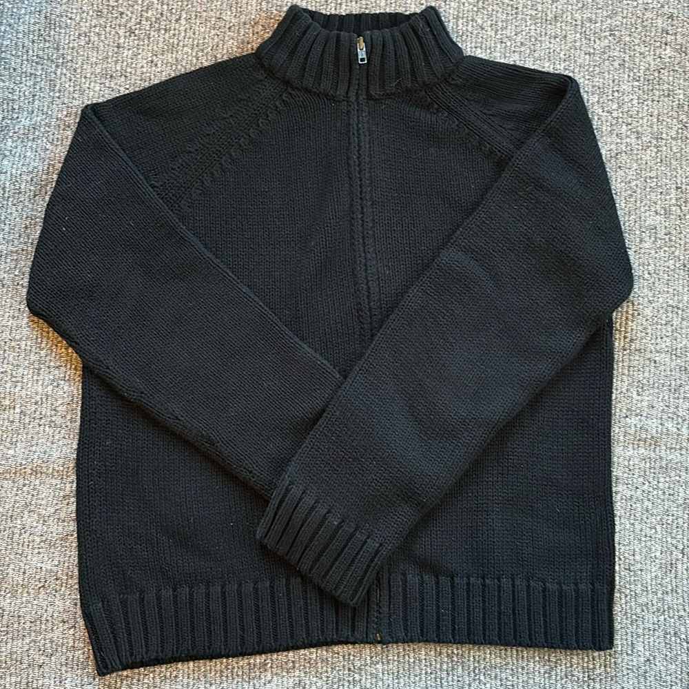 Eddie Bauer Cotton Knit Zip Up - Women’s Small